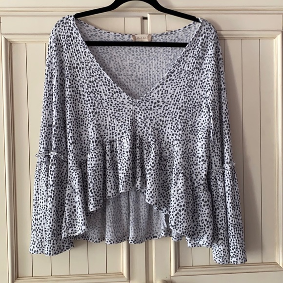 NWOT Altar’d State Dalmatian Hi-Lo Top - Picture 1 of 6
